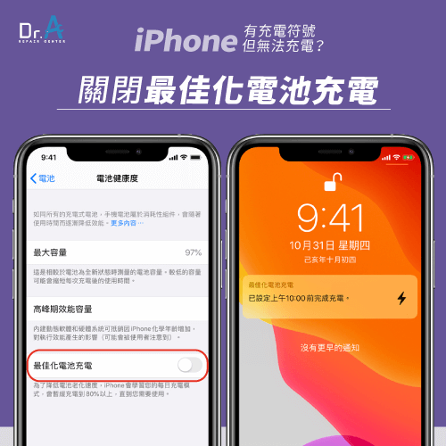 iPhone有充電符號無法充電是為什麼?1張圖秒懂3種解決方法-Dr.A